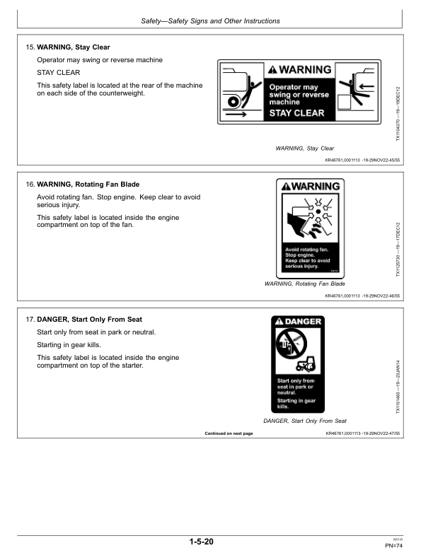 John Deere 3154G Forestry Excavator Operator's Manuals (OMT351628X19) - Image 3