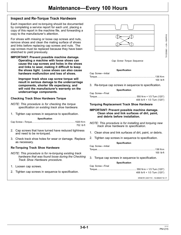 John Deere 3154G Excavator Operator's Manuals (OMT351759X19) - Image 3