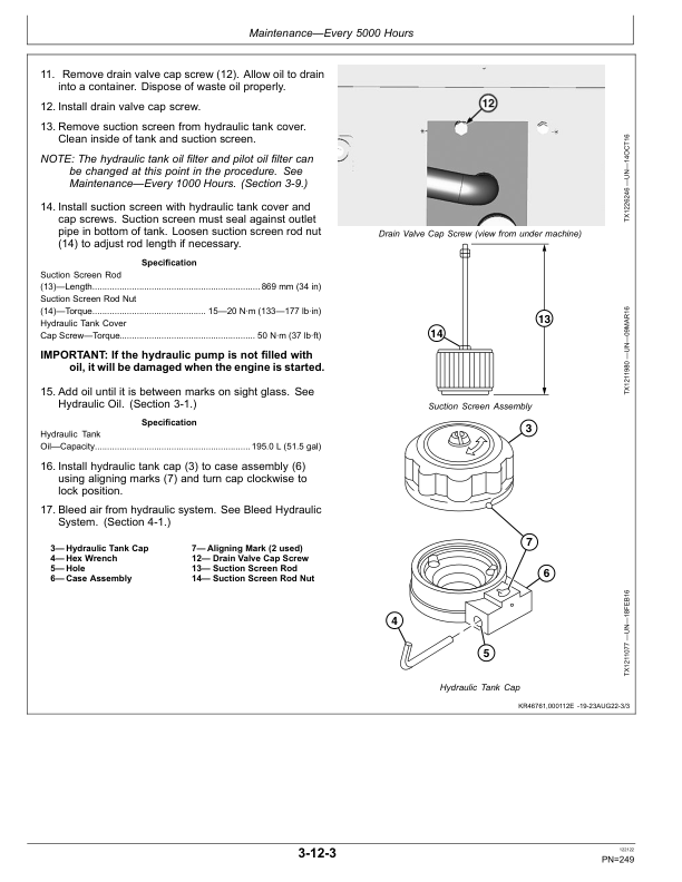 John Deere 3154G Excavator Operator's Manuals (OMT351759X19) - Image 4