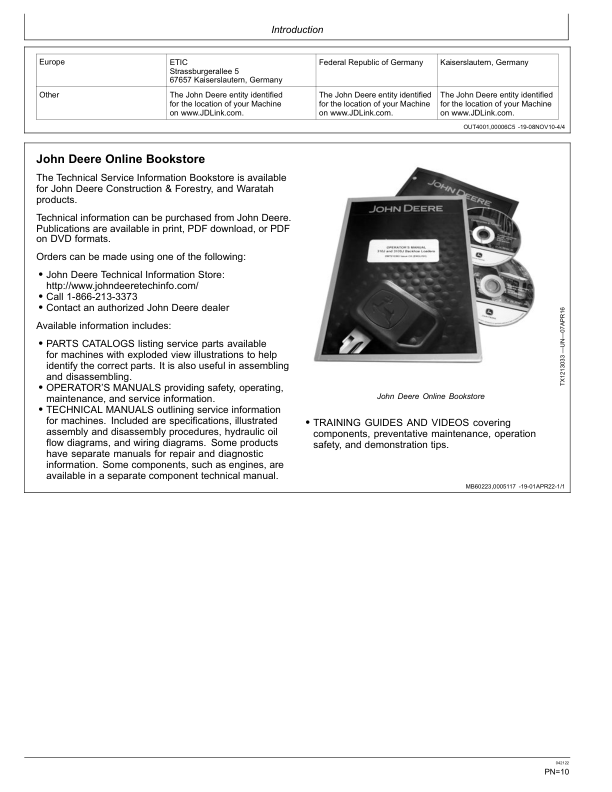 John Deere 470GLC Excavators Operator's Manuals (OMT352329) - Image 2