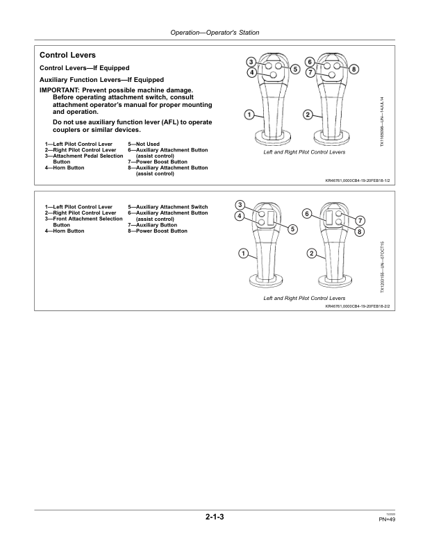 John Deere 230GW Excavators Operator's Manuals (OMT356703X19) - Image 2