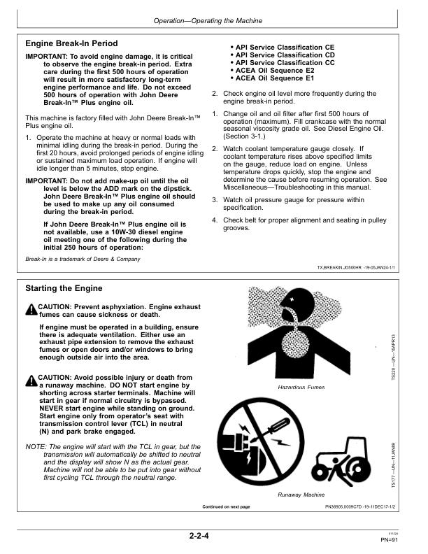 John Deere 310SL Backhoe Loaders Operator's Manuals (OMT357554X19) - Image 2