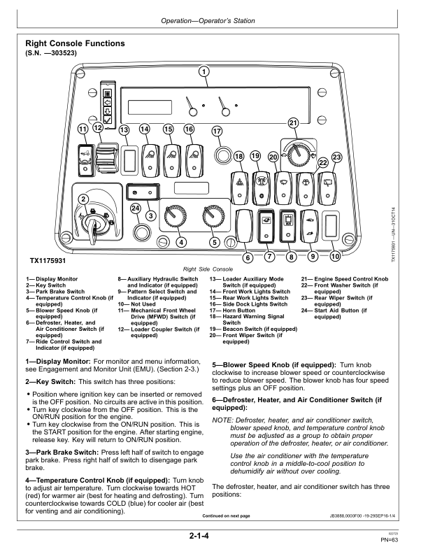 John Deere 310L EP Backhoe Loaders Operator's Manuals (OMT357606X19) - Image 2