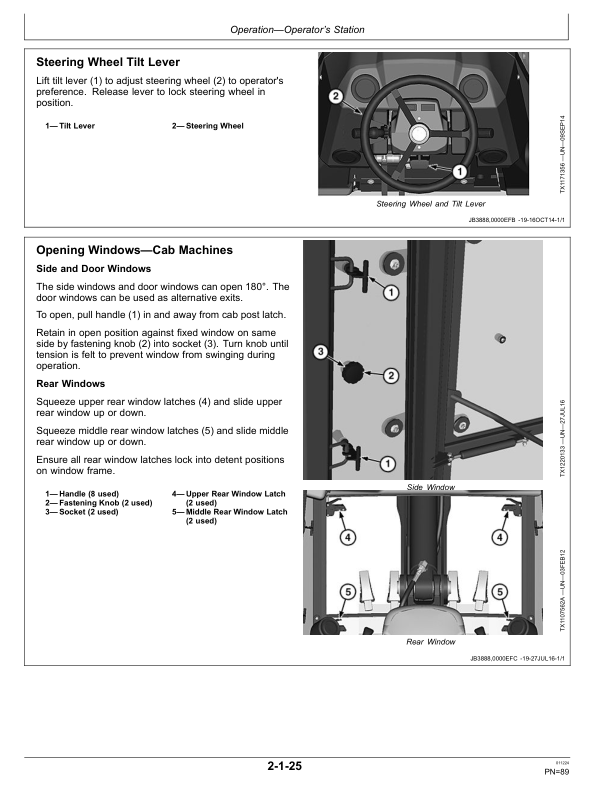 John Deere 315SL, 325SL Backhoe Loaders Operator's Manuals (OMT357608X19) - Image 3