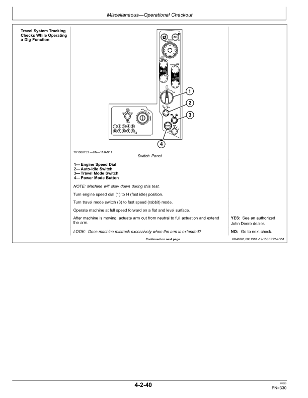 John Deere 2154G Excavator Operator's Manuals (OMT361329X19) - Image 4