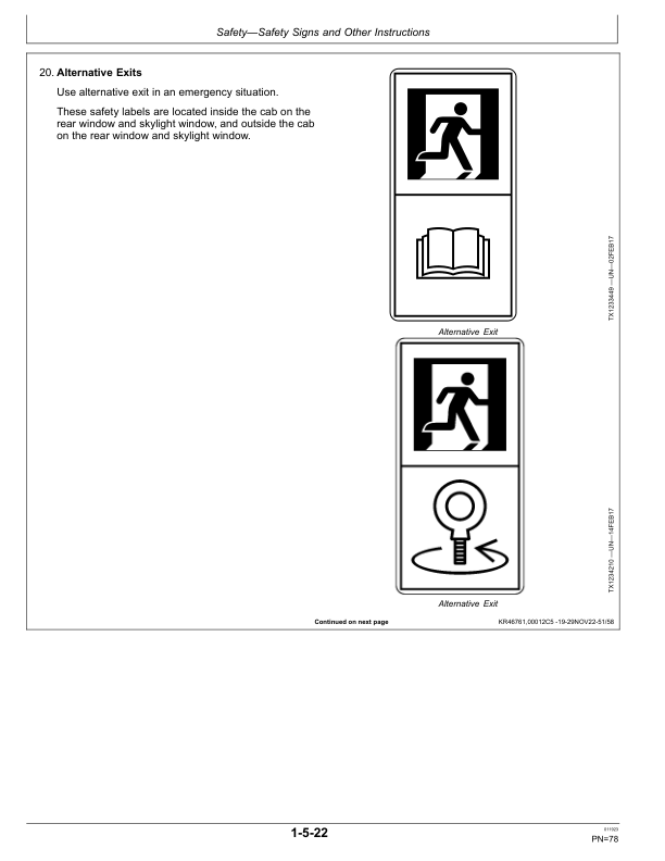 John Deere 2154G Excavator Operator's Manuals (OMT361330X19) - Image 4