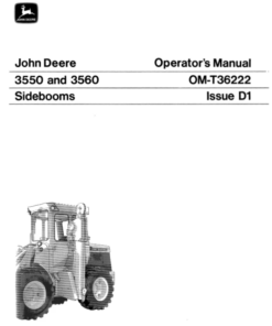 John Deere 3550, 3560 Attachments Operator's Manuals (OMT36222)