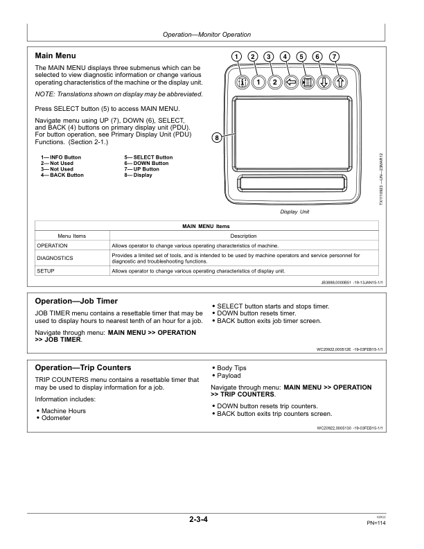 John Deere 370E, 410E, 460E Articulated Dump Trucks Operator's Manuals (OMT363009X19) - Image 3