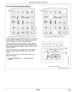 Alternative view of John Deere 870G, 870GP, 872G, 872GP Motor Graders Operator's Manuals (OMT363024X19)