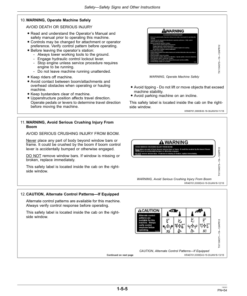 Alternative view of John Deere 210G, 210GLC Excavators Operator's Manuals (OMT364030X19)