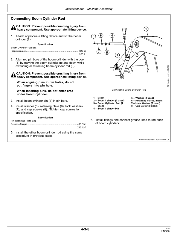 John Deere 470GLC Excavators Operator's Manuals (OMT377205X19) - Image 3