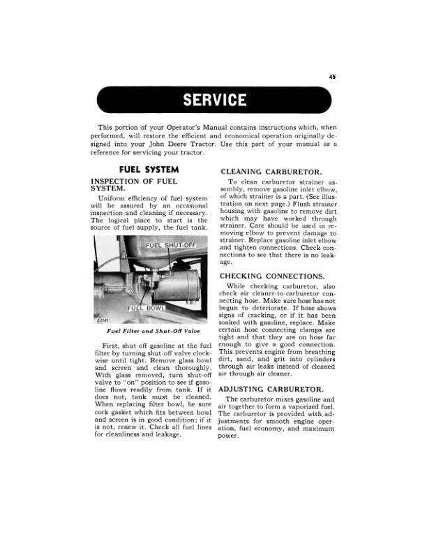 John Deere Tractor 420 Row-Crop Utility (100001-) Operator's Manual (OMT37756) - Image 2