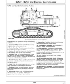 Alternative view of John Deere E400LC Excavators Operator's Manuals (OMT381652X19)