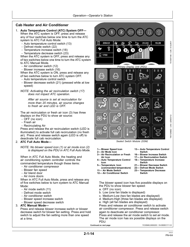 John Deere E400LC Excavators Operator's Manuals (OMT381652X19) - Image 3