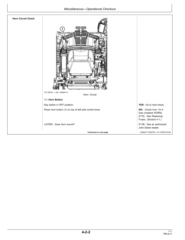 John Deere 135G Excavators Operator's Manuals (OMT382334X19) - Image 3