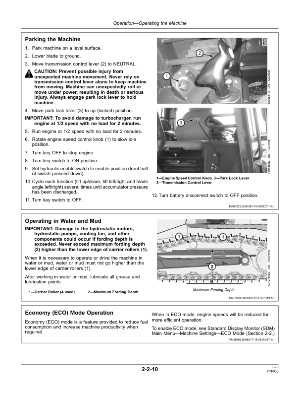 John Deere 850J-II Crawler Dozers Operator's Manuals (OMT384315X19) - Image 2