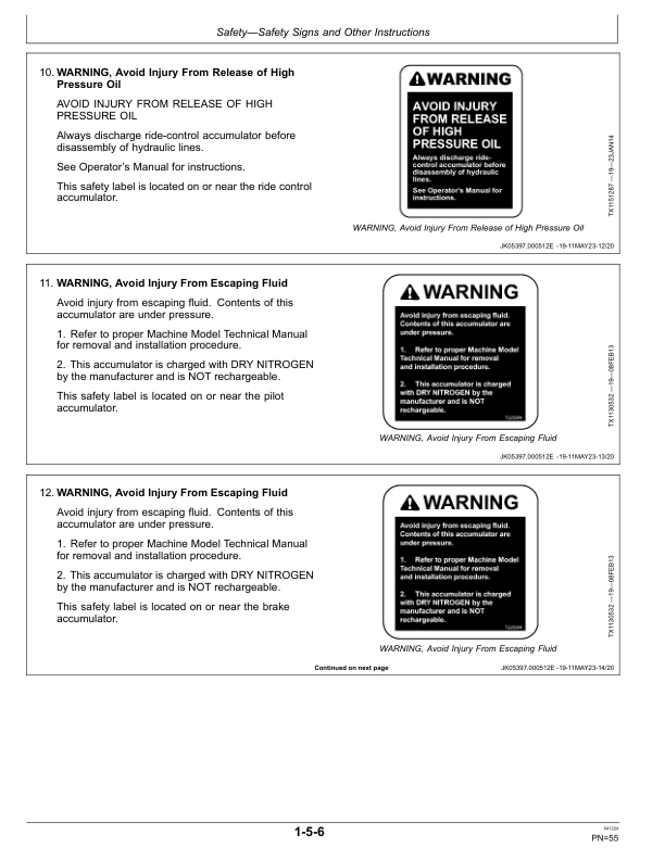 John Deere 524K SERIES II Loaders Operator's Manuals (OMT386078X19) - Image 2