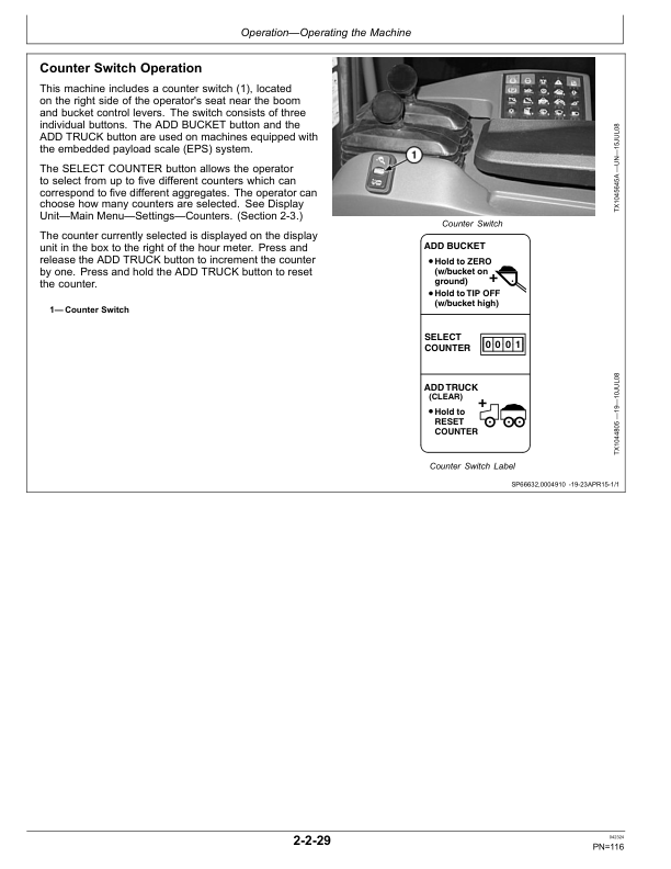 John Deere 624K SERIES II Loaders Operator's Manuals (OMT387132X19) - Image 2
