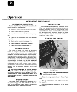 Alternative view of John Deere 860 Scrapers Operator's Manuals (OMT38743)