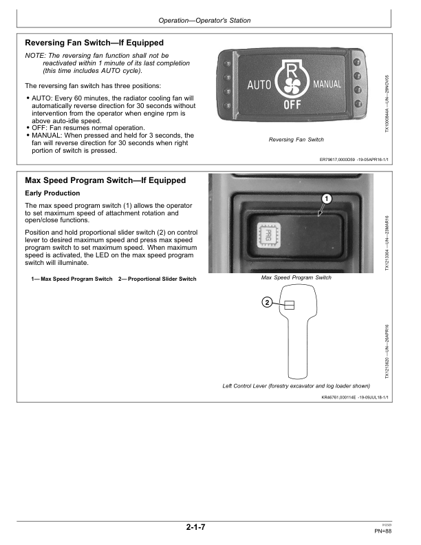 John Deere 2654G, 2654GLC Forestry Excavator Operator's Manuals (OMT388074X19) - Image 3