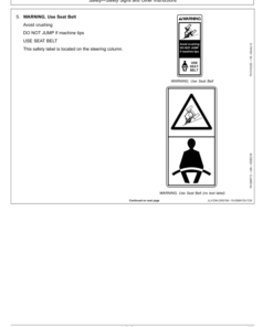 Alternative view of John Deere 870G, 870GP, 872G, 872GP Motor Graders Operator's Manuals (OMT390950X19)