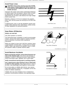 Alternative view of John Deere 330G, 332G, 331G, 333G, 320G, 324G, 325G, 312GR, 314G, 316GR, 318G Skid Steers Operator's Manuals (OMT391298)