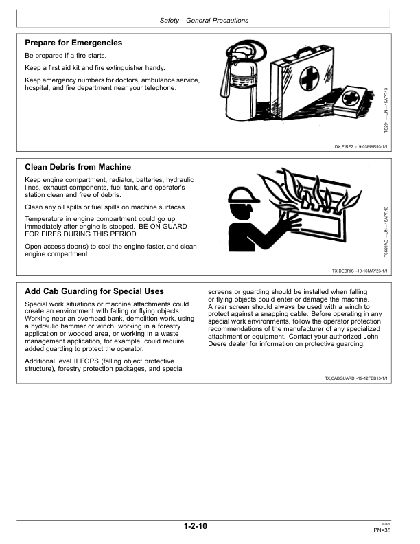John Deere 330G, 332G Skid Steers Operator's Manuals (OMT394558X19) - Image 3