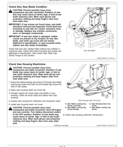 Alternative view of John Deere FR50 Stt Disc Saw Felling Heads Operator's Manuals (OMT396039X19)