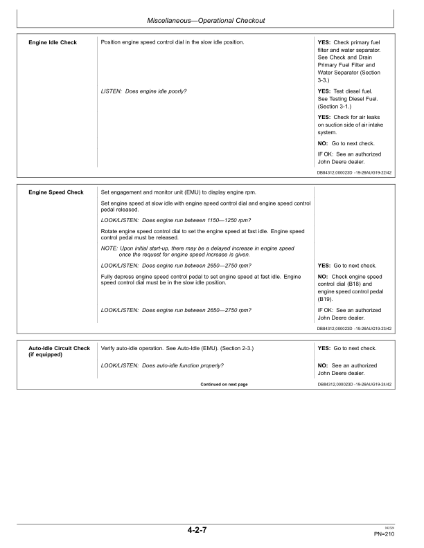John Deere 320G, 324G Skid Steers Operator's Manuals (OMT396972X19) - Image 3
