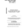 John Deere 320G, 324G Skid Steers Operator's Manuals (OMT396973X19)