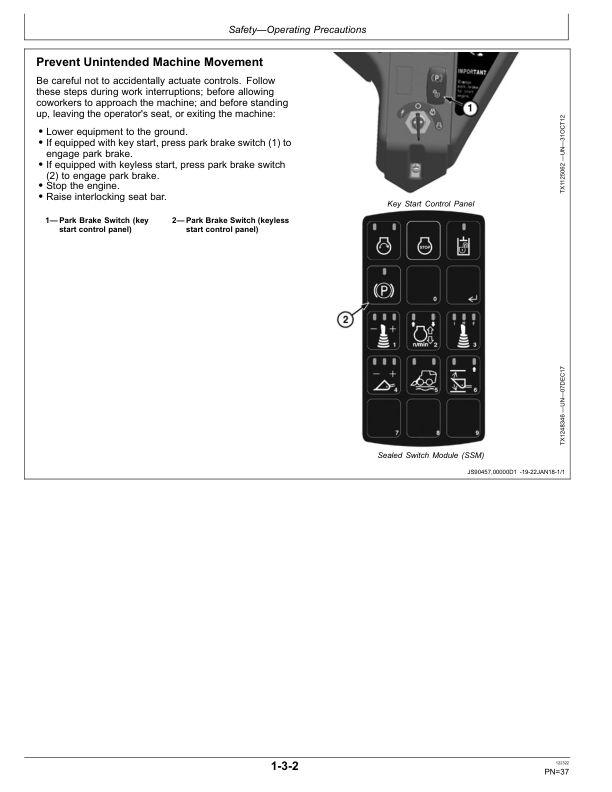 John Deere 325G Skid Steers Operator's Manuals (OMT396975X19) - Image 2