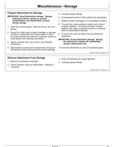 Alternative view of John Deere AH80 Worksite Pro Attachments Operator's Manuals (OMT397710X19)