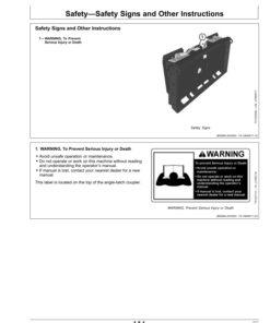 Alternative view of John Deere AT14 Worksite Pro Attachments Operator's Manuals (OMT397716X19)