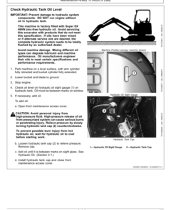 Alternative view of John Deere 30G Excavators Operator's Manuals (OMT398500X19)