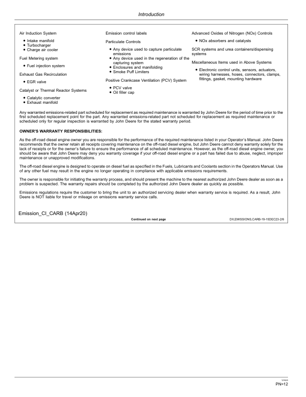 John Deere 850L Crawler Dozers Operator's Manuals (OMT398803X19) - Image 2