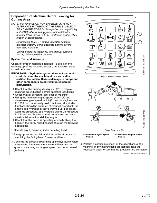 John Deere 903M, 953M, 959M Tracked Feller Bunchers Operator's Manuals (OMT401135X19) - Image 3