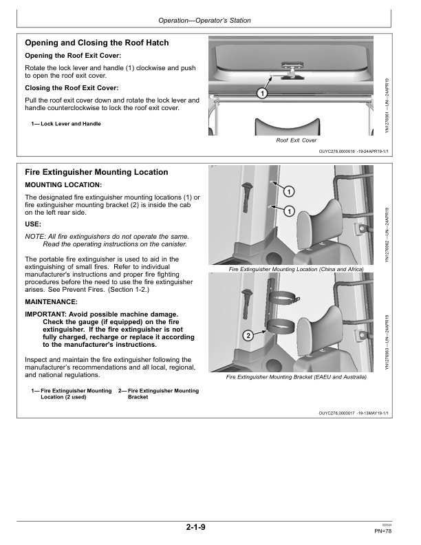 John Deere E330LC, E360 Excavators Operator's Manuals (OMT401302X19) - Image 2