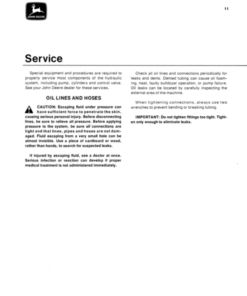 Alternative view of John Deere 6300 Attachments Operator's Manuals (OMT40196)