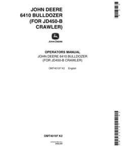 John Deere 6410 Attachments Operator's Manuals (OMT40197)