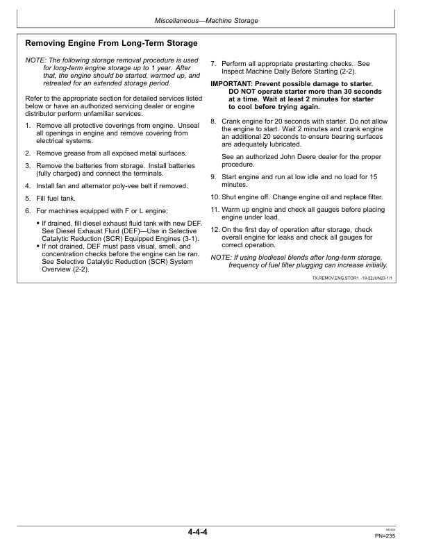 John Deere 344L Loaders Operator's Manuals (OMT404539X19) - Image 2