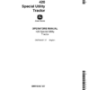 John Deere 420 Special Utility Tractor Operator's Manual (OMT40457)