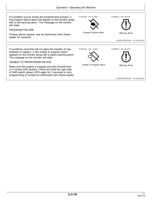 John Deere 130G, 130GLC Excavators Operator's Manuals (OMT407103X19) - Image 2