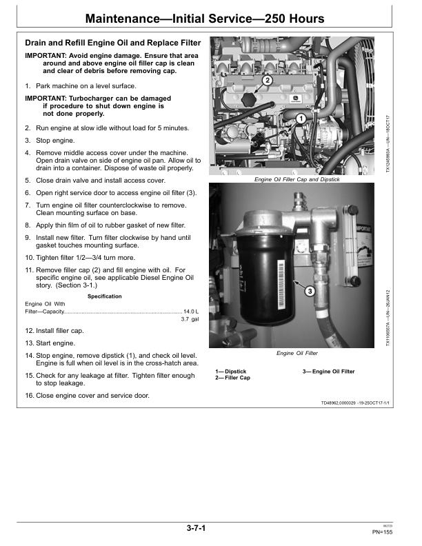 John Deere 130G, 130GLC Excavators Operator's Manuals (OMT407103X19) - Image 3