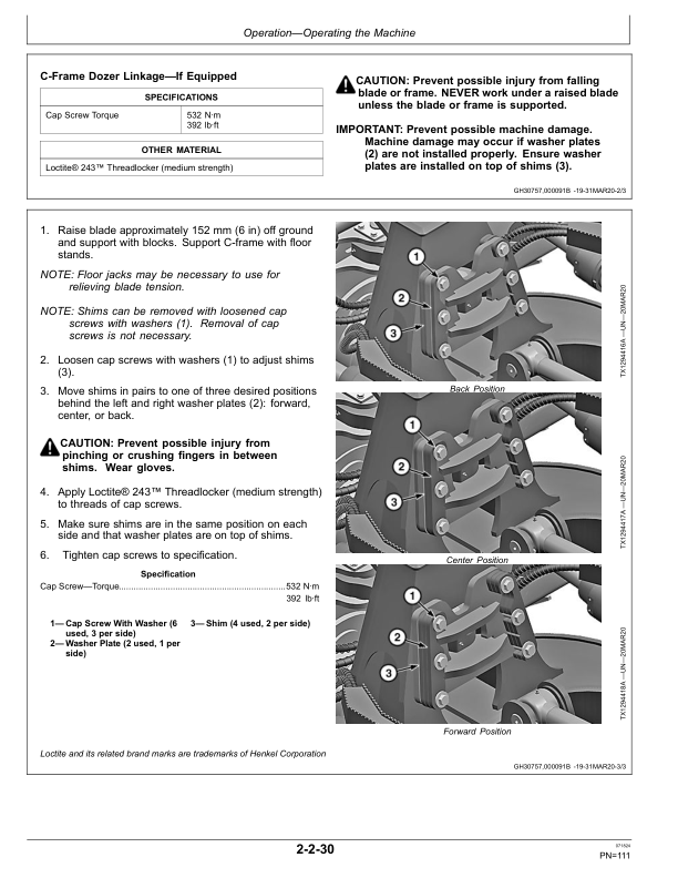 John Deere 750L Crawler Dozers Operator's Manuals (OMT409551X19) - Image 2