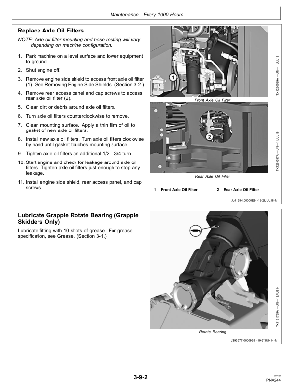 John Deere 640L-II, 648L-II, 748L-II, 848L-II, 948L-II Wheeled Feller Bunchers Operator's Manuals (OMT412045X19) - Image 3