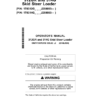 John Deere 312GR, 314G Skid Steers Operator's Manuals (OMT413076X19)