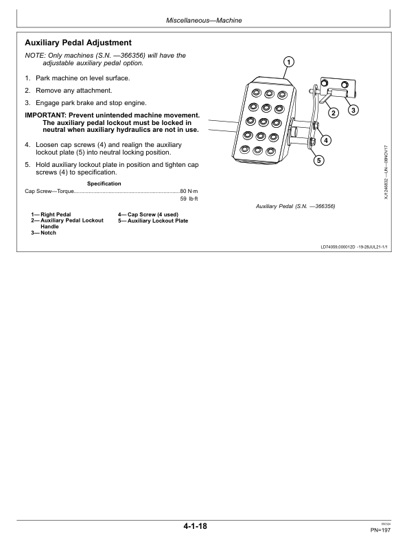 John Deere 312GR, 314G Skid Steers Operator's Manuals (OMT413077X19) - Image 3