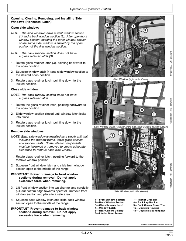John Deere 312GR, 314G Skid Steers Operator's Manuals (OMT413077X19) - Image 2