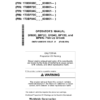 John Deere BR60C, BR72C, BR84C, BP72C, BP84C Worksite Pro Attachments Operator's Manuals (OMT414909X19)