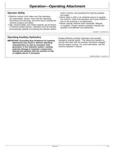Alternative view of John Deere BH9B, BH10B, BH11B Worksite Pro Attachments Operator's Manuals (OMT420808X19)
